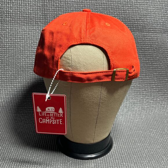 Camco Life Is Better at The Campsite Baseball Cap Unisex One Size Red Outdoor - Picture 3 of 8